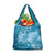 Blue Polynesia Hammerhead Shark Tattoo With Plumeria Lei Grocery Bag