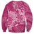 Pink Polynesia Hammerhead Shark Tattoo With Plumeria Lei Sweatshirt