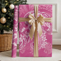 Pink Polynesia Hammerhead Shark Tattoo With Plumeria Lei Wrapping Paper - Polynesian Pride