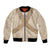 Mauri Ribaberiki Kiribati Bomber Jacket Cowrie Shells Lei Palm Leaf Weaving
