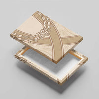 Mauri Ribaberiki Kiribati Canvas Wall Art Cowrie Shells Lei Palm Leaf Weaving