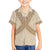 Mauri Ribaberiki Kiribati Family Matching Off Shoulder Short Dress and Hawaiian Shirt Cowrie Shells Lei Palm Leaf Weaving