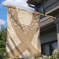 Mauri Ribaberiki Kiribati Garden Flag Cowrie Shells Lei Palm Leaf Weaving