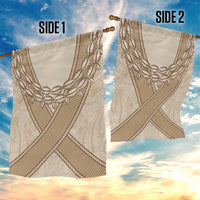 Mauri Ribaberiki Kiribati Garden Flag Cowrie Shells Lei Palm Leaf Weaving