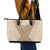 Mauri Ribaberiki Kiribati Leather Tote Bag Cowrie Shells Lei Palm Leaf Weaving