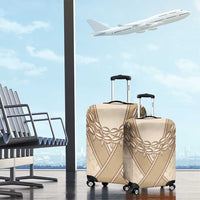 Mauri Ribaberiki Kiribati Luggage Cover Cowrie Shells Lei Palm Leaf Weaving