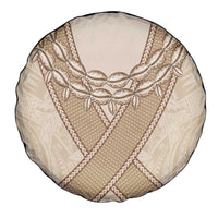 Mauri Ribaberiki Kiribati Spare Tire Cover Cowrie Shells Lei Palm Leaf Weaving