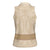 Mauri Ribaberiki Kiribati Women Sleeveless Polo Shirt Cowrie Shells Lei Palm Leaf Weaving