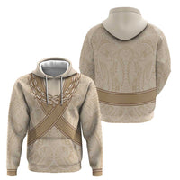 Mauri Ribaberiki Kiribati Zip Hoodie Cowrie Shells Lei Palm Leaf Weaving