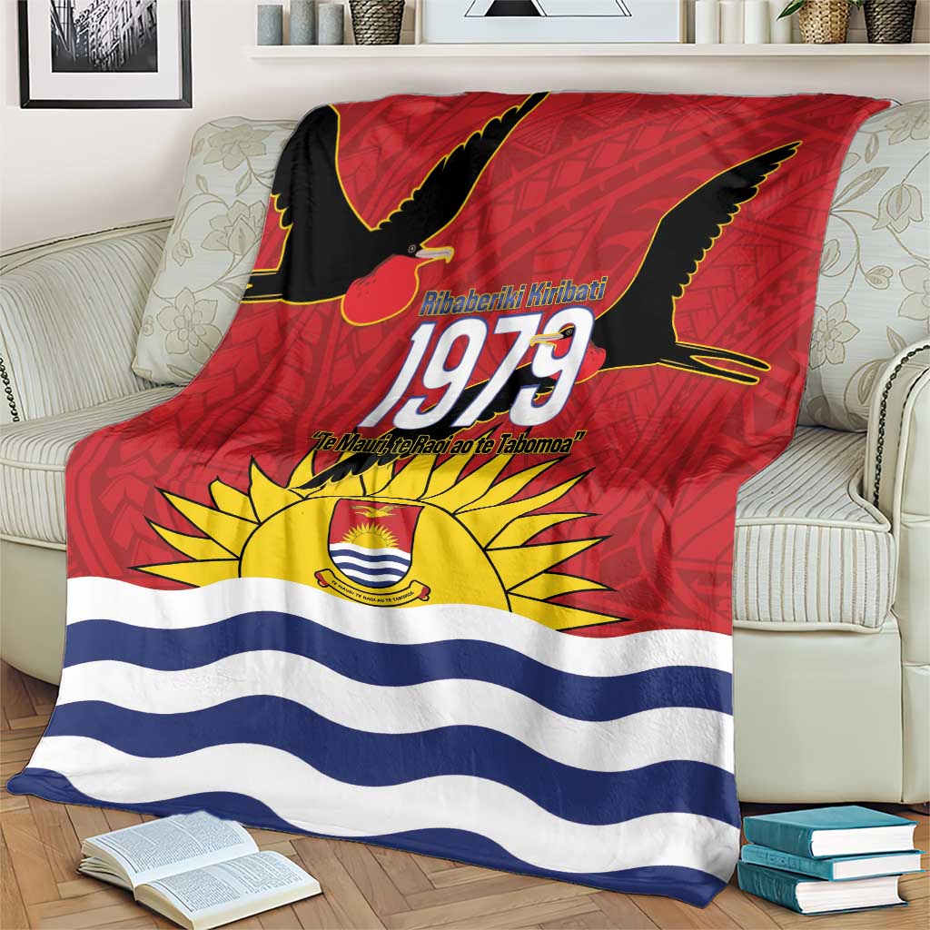 Mauri Kiribati Independence Day Blanket 1979 Proud National Frigatebird