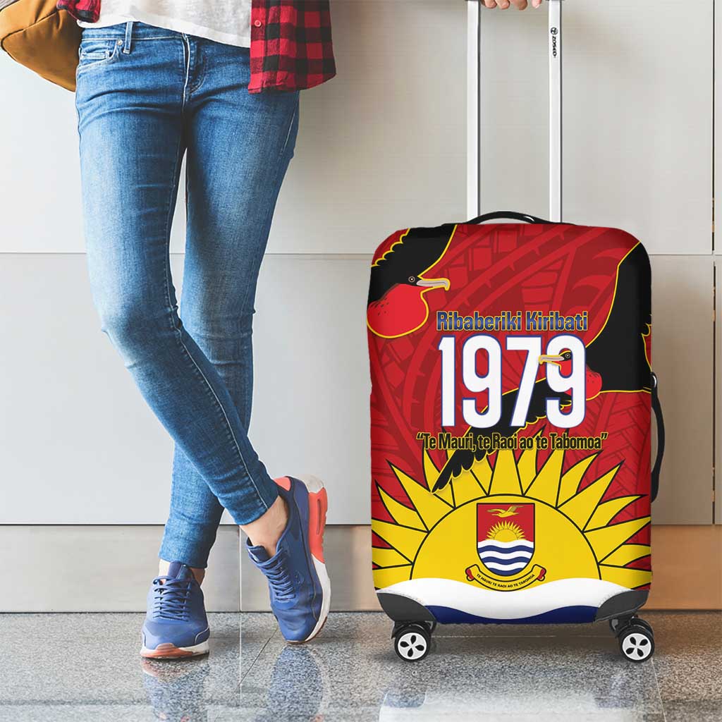 Mauri Kiribati Independence Day Luggage Cover 1979 Proud National Frigatebird