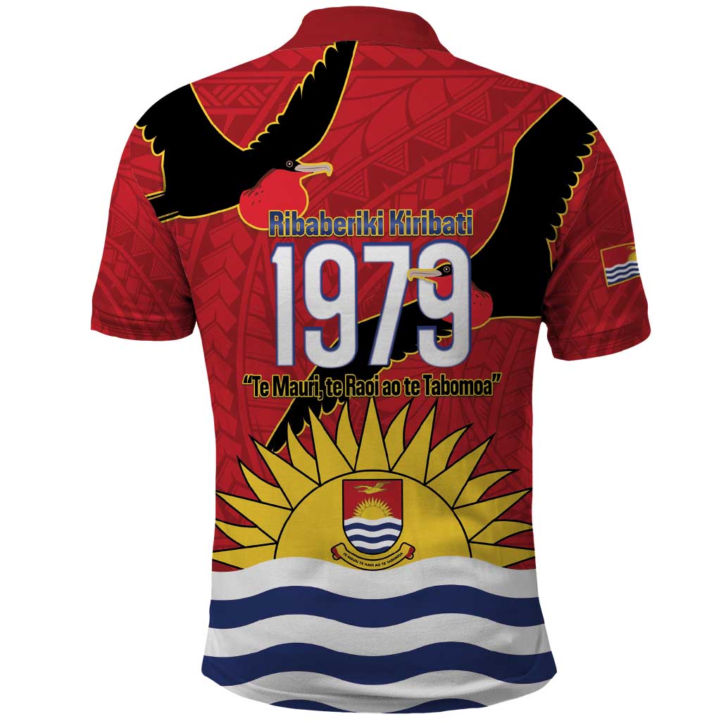 Mauri Kiribati Independence Day Polo Shirt 1979 Proud National Frigatebird