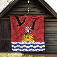 Mauri Kiribati Independence Day Quilt 1979 Proud National Frigatebird