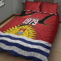 Mauri Kiribati Independence Day Quilt Bed Set 1979 Proud National Frigatebird
