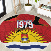 Mauri Kiribati Independence Day Round Carpet 1979 Proud National Frigatebird