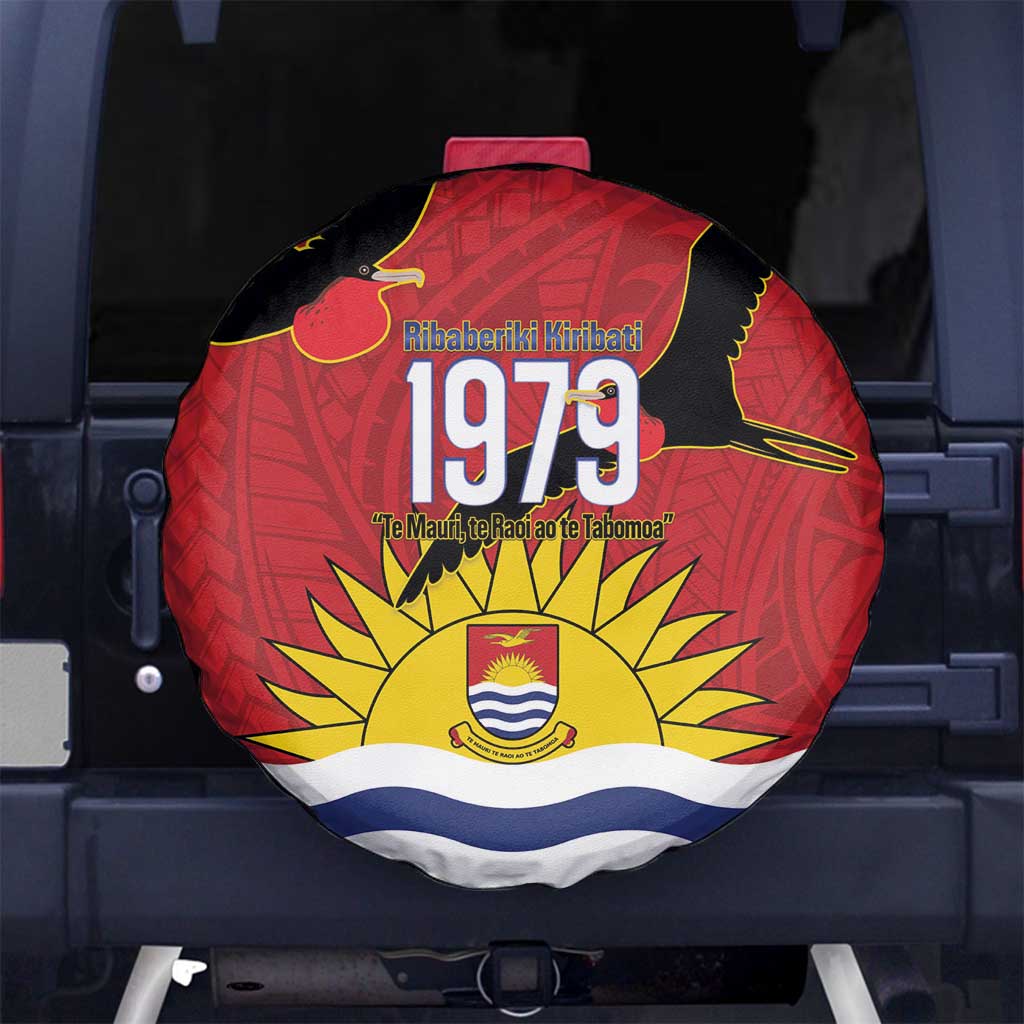 Mauri Kiribati Independence Day Spare Tire Cover 1979 Proud National Frigatebird