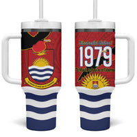 Mauri Kiribati Independence Day Tumbler With Handle 1979 Proud National Frigatebird