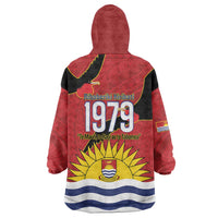 Mauri Kiribati Independence Day Wearable Blanket Hoodie 1979 Proud National Frigatebird