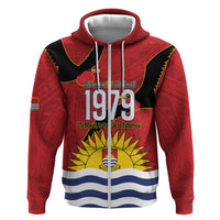 Mauri Kiribati Independence Day Zip Hoodie 1979 Proud National Frigatebird