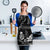Black Hafa Adai Guam Apron Chamorro Latte Stone Hand With Plumeria - Polynesian Pride