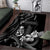 Black Hafa Adai Guam Area Rug Chamorro Latte Stone Hand With Plumeria