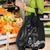 Black Hafa Adai Guam Grocery Bag Chamorro Latte Stone Hand With Plumeria