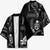 Black Hafa Adai Guam Kimono Chamorro Latte Stone Hand With Plumeria - Polynesian Pride