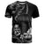 Black Hafa Adai Guam T Shirt Chamorro Latte Stone Hand With Plumeria