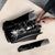 Black Hafa Adai Guam Umbrella Chamorro Latte Stone Hand With Plumeria - Polynesian Pride