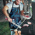 Blue Hafa Adai Guam Apron Chamorro Latte Stone Hand With Plumeria - Polynesian Pride