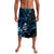 Blue Hafa Adai Guam Lavalava Chamorro Latte Stone Hand With Plumeria