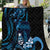 Blue Hafa Adai Guam Quilt Chamorro Latte Stone Hand With Plumeria