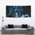 Blue Hafa Adai Guam Tapestry Chamorro Latte Stone Hand With Plumeria