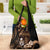 Brown Hafa Adai Guam Grocery Bag Chamorro Latte Stone Hand With Plumeria