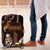 Brown Hafa Adai Guam Luggage Cover Chamorro Latte Stone Hand With Plumeria