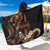 Brown Hafa Adai Guam Sarong Chamorro Latte Stone Hand With Plumeria