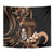 Brown Hafa Adai Guam Tapestry Chamorro Latte Stone Hand With Plumeria