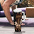 Brown Hafa Adai Guam Tumbler With Handle Chamorro Latte Stone Hand With Plumeria