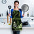 Green Hafa Adai Guam Apron Chamorro Latte Stone Hand With Plumeria - Polynesian Pride