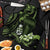 Green Hafa Adai Guam Apron Chamorro Latte Stone Hand With Plumeria - Polynesian Pride