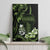 Green Hafa Adai Guam Canvas Wall Art Chamorro Latte Stone Hand With Plumeria