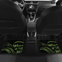 Green Hafa Adai Guam Car Mats Chamorro Latte Stone Hand With Plumeria