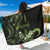 Green Hafa Adai Guam Sarong Chamorro Latte Stone Hand With Plumeria