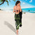 Green Hafa Adai Guam Sarong Chamorro Latte Stone Hand With Plumeria