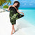 Green Hafa Adai Guam Sarong Chamorro Latte Stone Hand With Plumeria