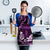 Purple Hafa Adai Guam Apron Chamorro Latte Stone Hand With Plumeria - Polynesian Pride