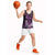 Purple Hafa Adai Guam Basketball Jersey Chamorro Latte Stone Hand With Plumeria - Polynesian Pride