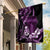 Purple Hafa Adai Guam Garden Flag Chamorro Latte Stone Hand With Plumeria