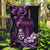 Purple Hafa Adai Guam Garden Flag Chamorro Latte Stone Hand With Plumeria