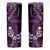 Purple Hafa Adai Guam Skinny Tumbler Chamorro Latte Stone Hand With Plumeria